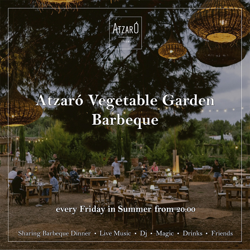 Barbecue dans le jardin d'Atzaró