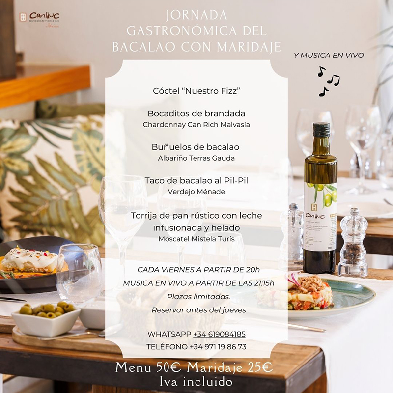 Jornada gastronómica del bacalao en Can Lluc