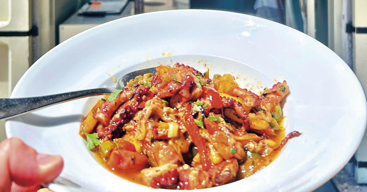 pulpo de feria del polp i la patata vermella