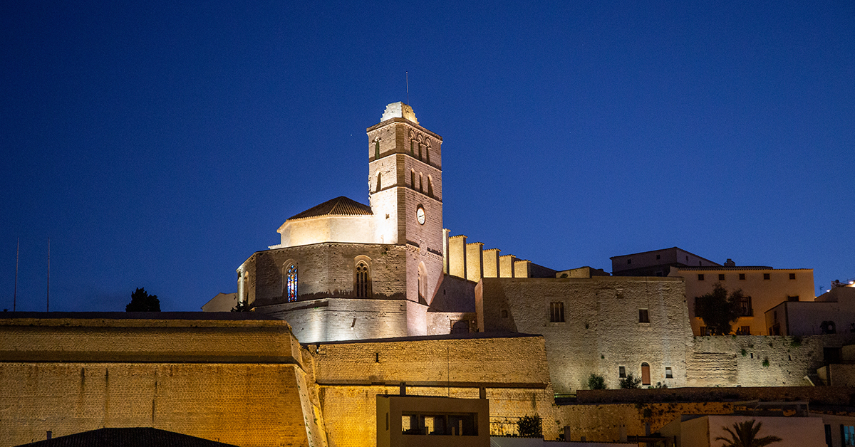 dalt vila desde rooftop ibiza