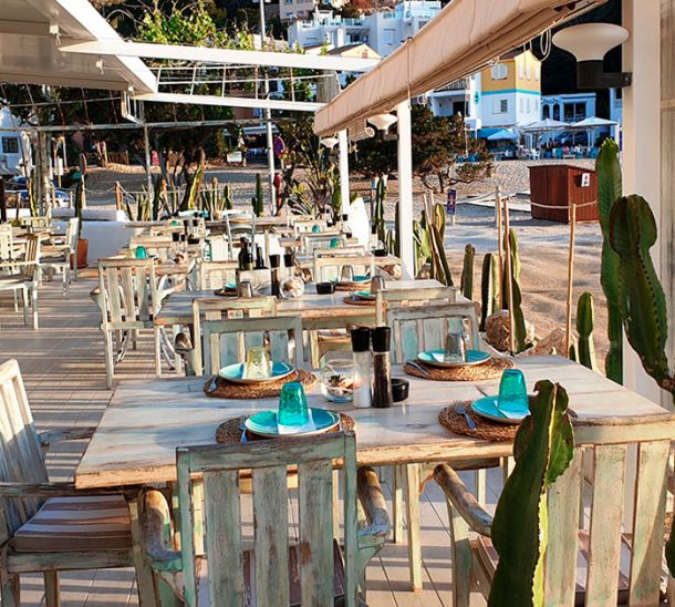 Ibiza's local produce on the beach: Ca Na Sofía restaurant